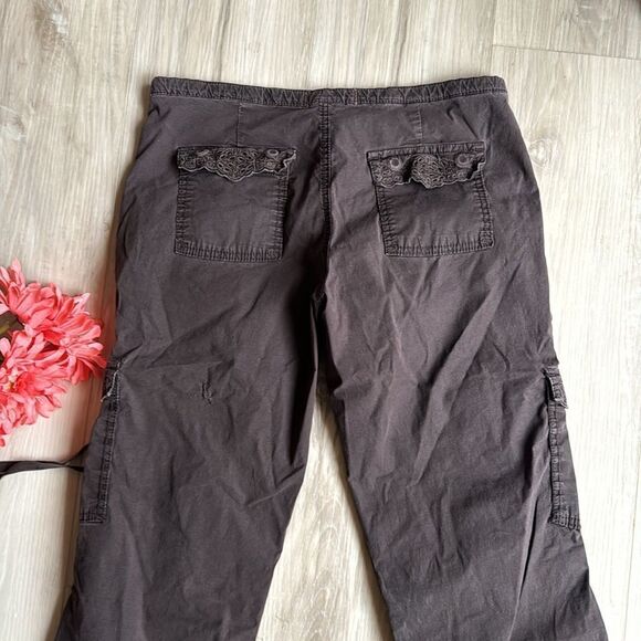 Old Navy Brown Stretch Cargo Pants Size 1 - Picture 6 of 6